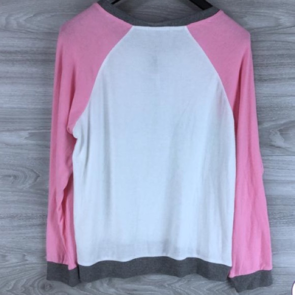 PJ Salvage Holiday Flamingo Long Sleeve Pajama Top - Picture 4 of 7